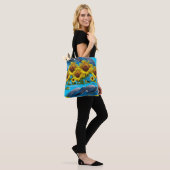 Tote Bag Dauphin de tournesol Fourre-tout (Sur le modèle)