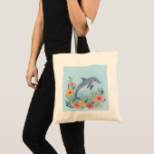 Tote Bag Dauphin Floral (Devant (produit))