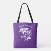 Tote Bag Dauphin Hawaïen Fabulous-violet (Dos)