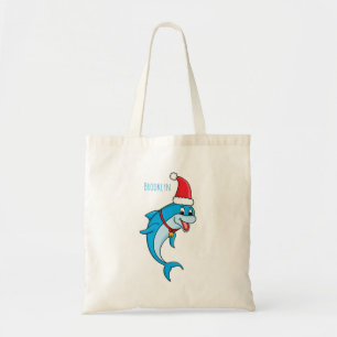 Tote Bag Dauphin mignon avec dessin animé du chapeau du Pèr