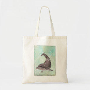 Tote Bag Dauphin se balançant dans l'eau verte Cool