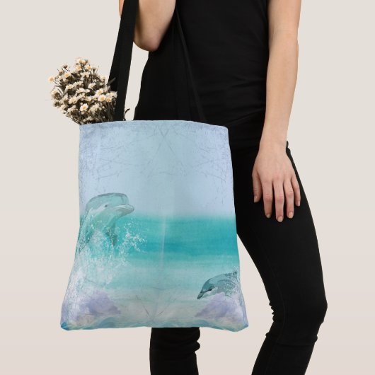 Tote Bag Dauphin Splash (De près)