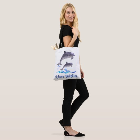 Tote Bag Dauphins (Sur le modèle)