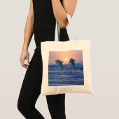 Tote Bag Dauphins au lever du soleil (Devant (produit))