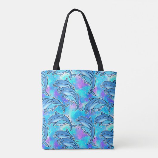 Tote Bag Dauphins bleus (Dos)