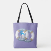 Tote Bag Dauphins Côtiers Bleus (Dos)