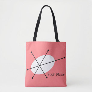 Tote Bag Dazzle texte rose partout sur fourre-tout