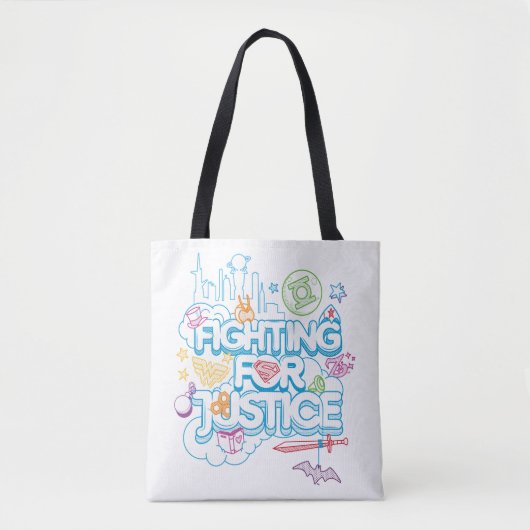 Tote Bag DC Super Hero Girls Fighting For Justice (Devant)