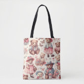 Tote Bag De Beaux Ours Vintages sans joint (Devant)