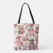 Tote Bag De Beaux Ours Vintages sans joint (Dos)