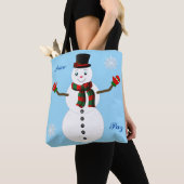 tote bag de hombre de nieve (Dichtbij)