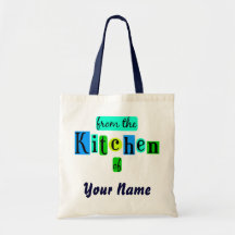 De la cuisine de Retro Blues Custom Canvas Fourre-