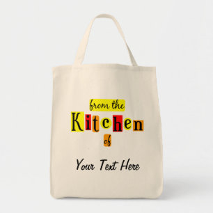 Tote Bag De la cuisine de Retro Custom Grocery Fourre-tout