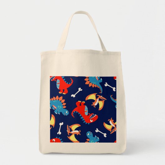 Tote Bag De mignons dinosaures. (Devant)