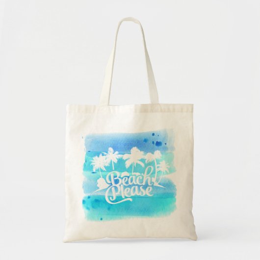 Tote Bag De plage citation drôle svp (Devant)