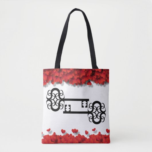 Tote Bag De superbes clés victoriennes Des Coeurs Glamour (Devant)