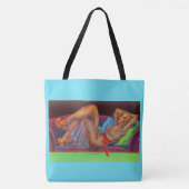 Tote Bag début des années 1940 Magnifique pin-up girl print (Devant)