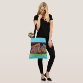 Tote Bag début des années 1940 Magnifique pin-up girl print (Sur le modèle)