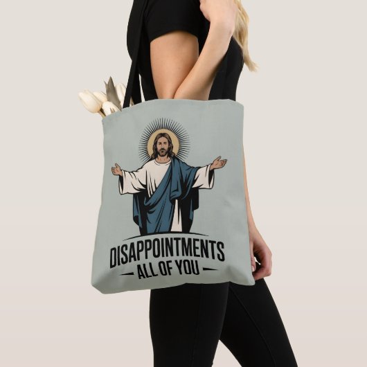 Tote Bag Déception Vous Tous Jésus Mème (De près)