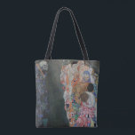 Tote Bag Décès et vie par Gustav Klimt Art Nouveau Vintage<br><div class="desc">Death and Life (1908) de Gustav Klimt est une peinture d'art vintage de l'époque victorienne Symbolisme qui présente deux parties distinctes, Life and Death. Sur la gauche, la mort est représentée par une faucheuse sombre classique au crâne moussant, recouverte d'une robe sombre ornée d'une croix religieuse. Sur la droite se...</div>
