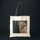 Tote Bag Décès et vie par Gustav Klimt Art Nouveau Vintage<br><div class="desc">Death and Life (1908) de Gustav Klimt est une peinture d'art vintage de l'époque victorienne Symbolisme qui présente deux parties distinctes, Life and Death. Sur la gauche, la mort est représentée par une faucheuse sombre classique au crâne moussant, recouverte d'une robe sombre ornée d'une croix religieuse. Sur la droite se...</div>