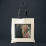 Tote Bag Décès et vie par Gustav Klimt Art Nouveau Vintage<br><div class="desc">Death and Life (1908) de Gustav Klimt est une peinture d'art vintage de l'époque victorienne Symbolisme qui présente deux parties distinctes, Life and Death. Sur la gauche, la mort est représentée par une faucheuse sombre classique au crâne moussant, recouverte d'une robe sombre ornée d'une croix religieuse. Sur la droite se...</div>