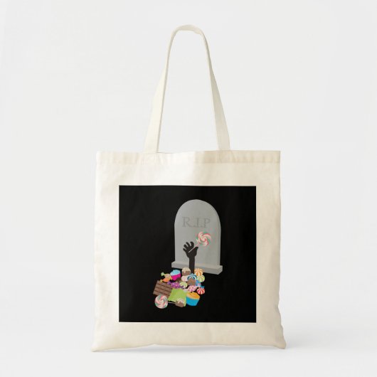 Tote Bag Décès par Candy Halloween Design (Devant)