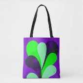 Tote Bag Déclaration botanique violette audacieuse (Devant)