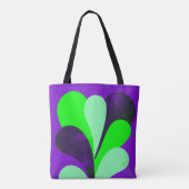 Tote Bag Déclaration botanique violette audacieuse (Dos)