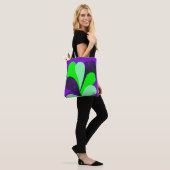 Tote Bag Déclaration botanique violette audacieuse (Sur le modèle)