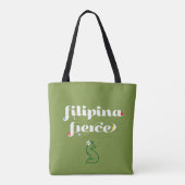 Tote Bag Déclaration Fière et Fabuleuse de Filipina (Dos)