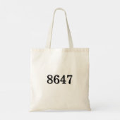Tote Bag Déclaration simple 8647 (Dos)