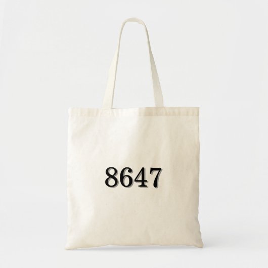 Tote Bag Déclaration simple 8647 (Devant)