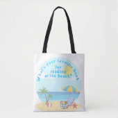 Tote Bag Déclencheur de conversation pour la lecture estiva (Devant)