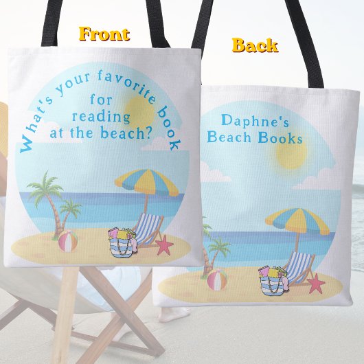 Tote Bag Déclencheur de conversation pour la lecture estiva