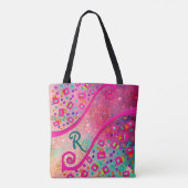 Tote Bag DECo MONogramme rose Fuchsia Carré (Dos)