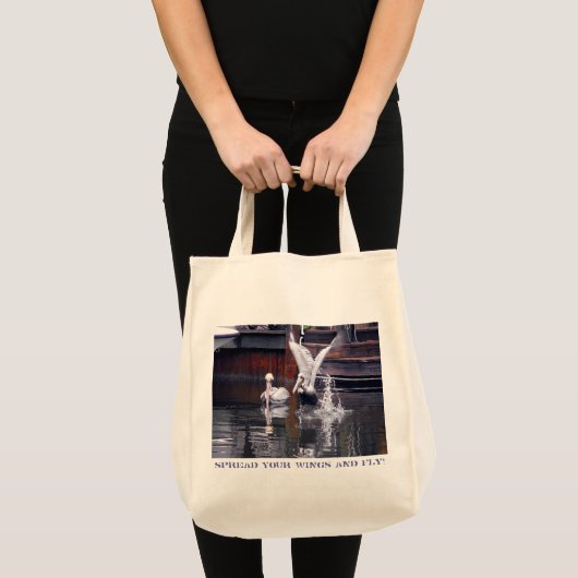 Tote Bag Décollage du pélican (Devant (produit))