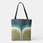 Tote Bag Décor à deux arches de style rétro (Dos)