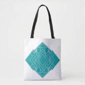 Tote Bag Décor Art Déco turquoise inspiré (Devant)