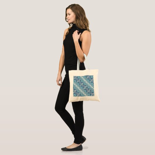 Tote Bag Décor bleu mignon motif (Devant (modèle))
