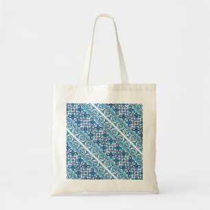Tote Bag Décor bleu mignon motif