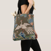 Tote Bag Décor d'antiquité chinois d'oiseaux (De près)