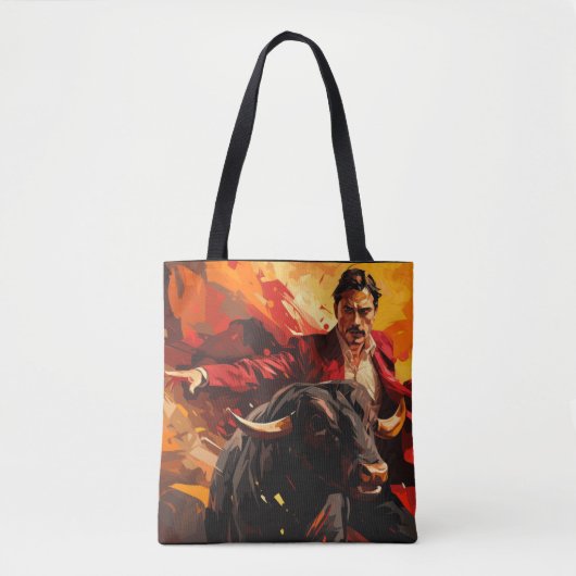Tote Bag Décor d'Art Abstrait Torero Tradition (Devant)