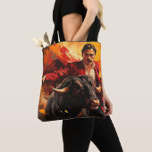 Tote Bag Décor d'Art Abstrait Torero Tradition (De près)