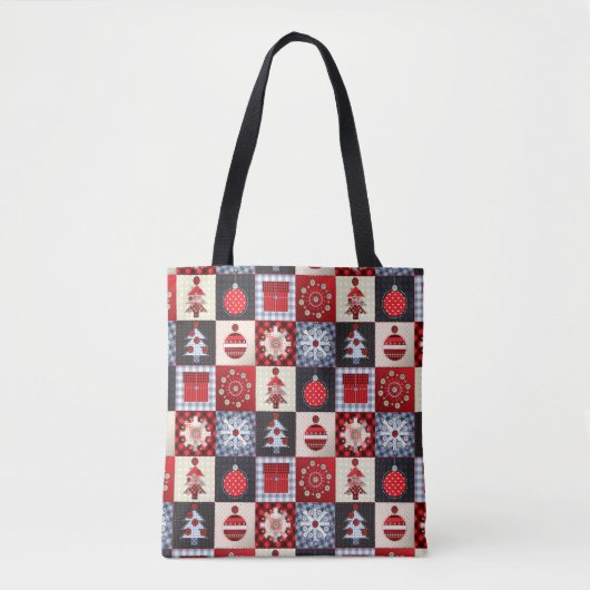 Tote Bag Décor de Noël (Devant)