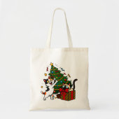 Tote Bag Décoration de l'arbre de Noël (Devant)