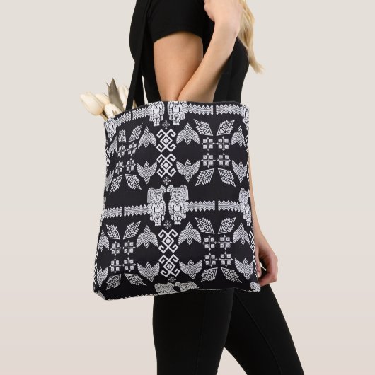 Tote Bag Décoration de maison Otomi mexicaine (De près)