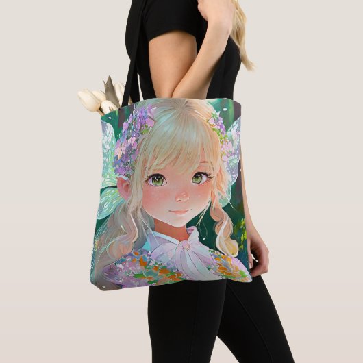 Tote Bag Décoration murale d'art féerique (De près)