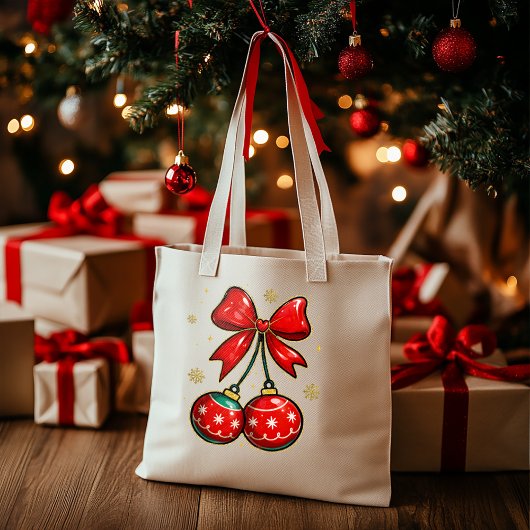 Tote Bag Décorations de Noël