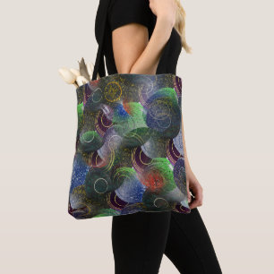 Tote Bag Découpage Colorée Des Pelouses,